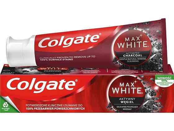 Зубна паста 75мл Max White Charcoal Optic white ТМ Colgate Київ