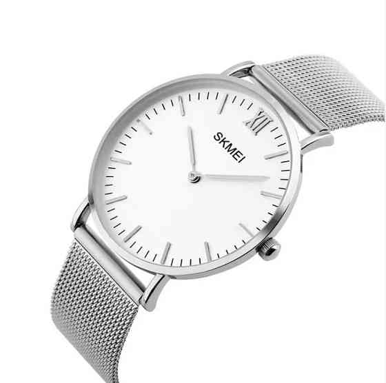 Кварцевые мужские часы Skmei 1181 Large серебристые Винница