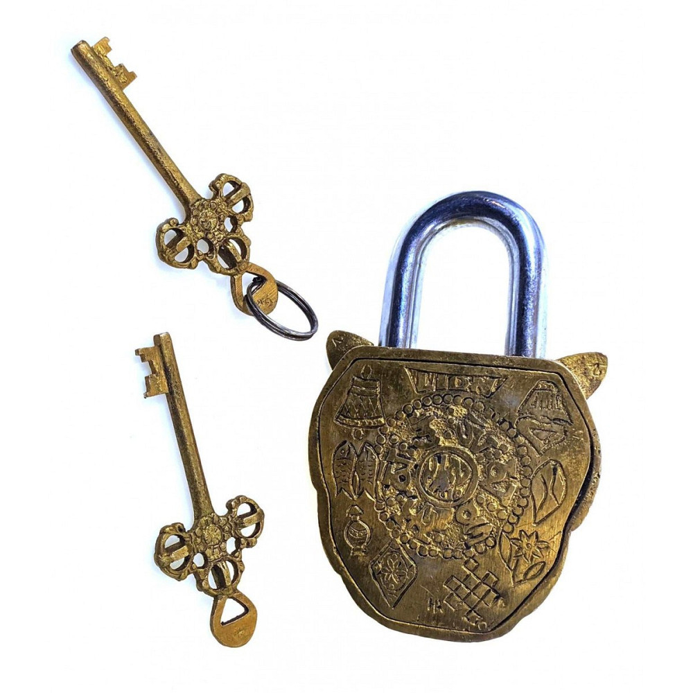 Замок навесной бронзовый Лев Киев - изображение 3