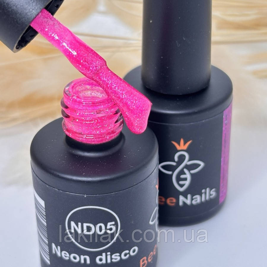 Світловідбивний гель-лак Bee Nails Neon Disco №05 8мл Херсон - изображение 1