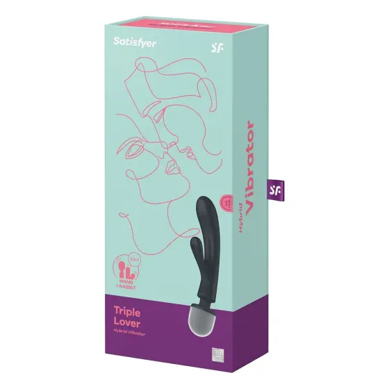 Вібратор Satisfyer Triple Lover (Grey) Львів
