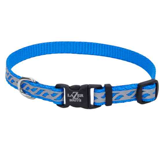 Coastal Lazer Brite Reflective Collar КОСТАЛ ЛАЗЕР БРАЙТ светоотражающий ошейник для собак, 1х20-30см Киев