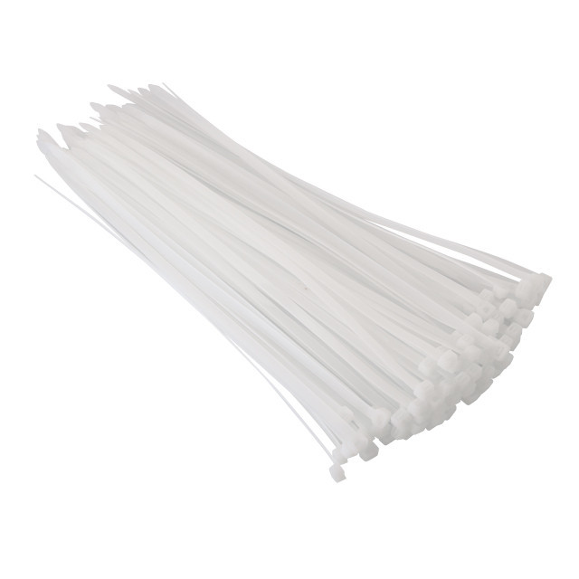 Хомут пластиковый, 7.6×350 мм, 100 шт/упак, белый INTERTOOL TC-7635 Киев - изображение 2