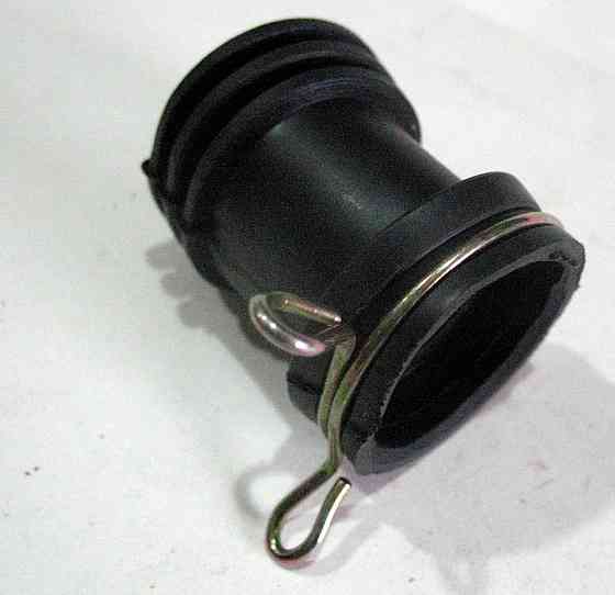 Патрубок повітряного фільтра мопед Дельта (глянсовий, еластичний) (чорний) Мукачево