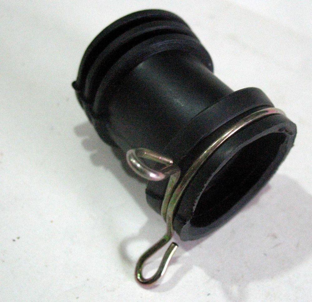 Патрубок повітряного фільтра мопед Дельта (глянсовий, еластичний) (чорний) Мукачево - фото 1