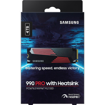 Накопичувач SSD M.2 2280 4TB 990 PRO with Heatsink Samsung (MZ-V9P4T0GW) Вінниця - фото 6