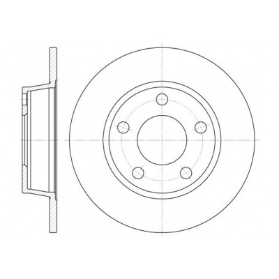 Гальмівний диск REMSA 6723.00 Вінниця - фото 1