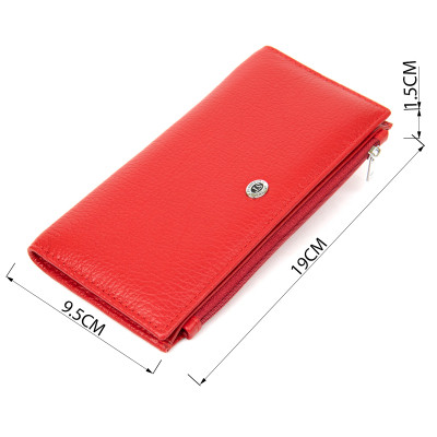 Гаманець ST Leather Шкіряний Червоний (19381) Вінниця - фото 7