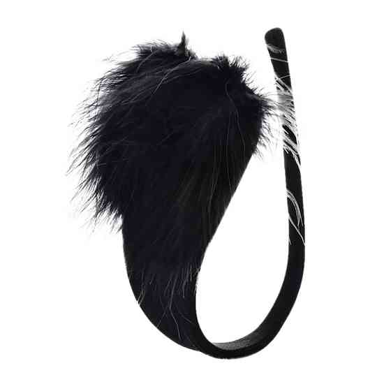 Стрінги без лямок з пір`ям універсальний чорний Київ