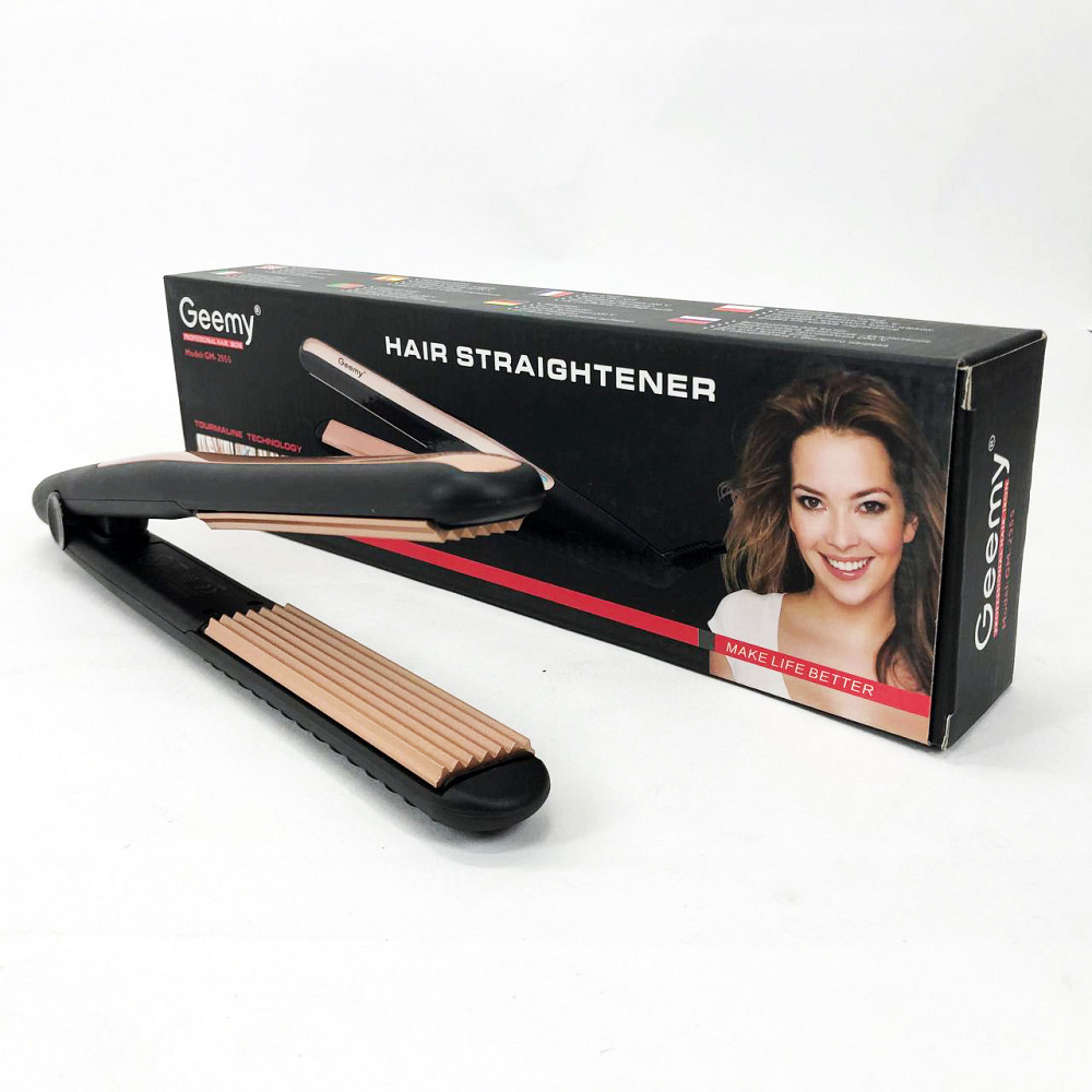 Праска-випрямляч потужна Gemei GM-2955W, Потужна праска для вирівнювання волосся, Щипці для волосся KI-75 Львів - фото 9