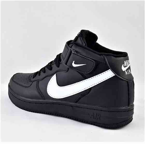 Кросівки Nike Чорні Високі Чоловічі Найк Форси (розміри: 45) Відео Огляд Дніпро