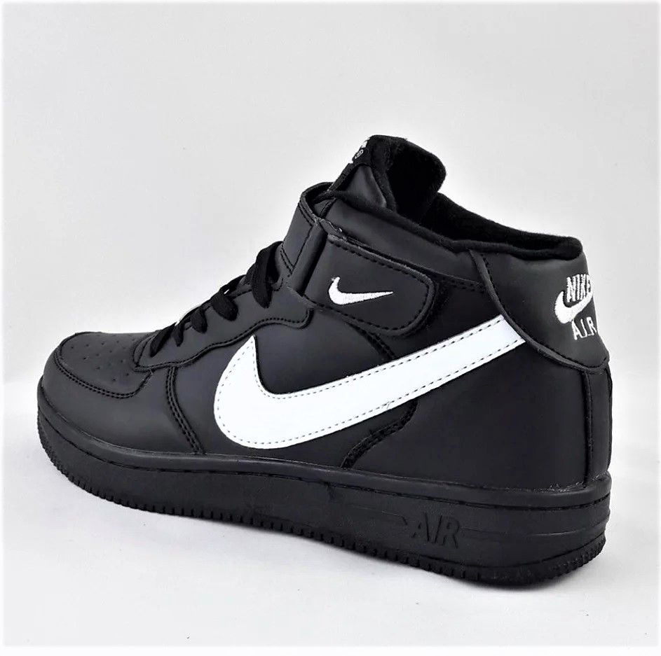 Кроссовки Nike Черные Высокие Мужские Найк Форсы (размеры: 45) Видео Обзор Днепр - изображение 5