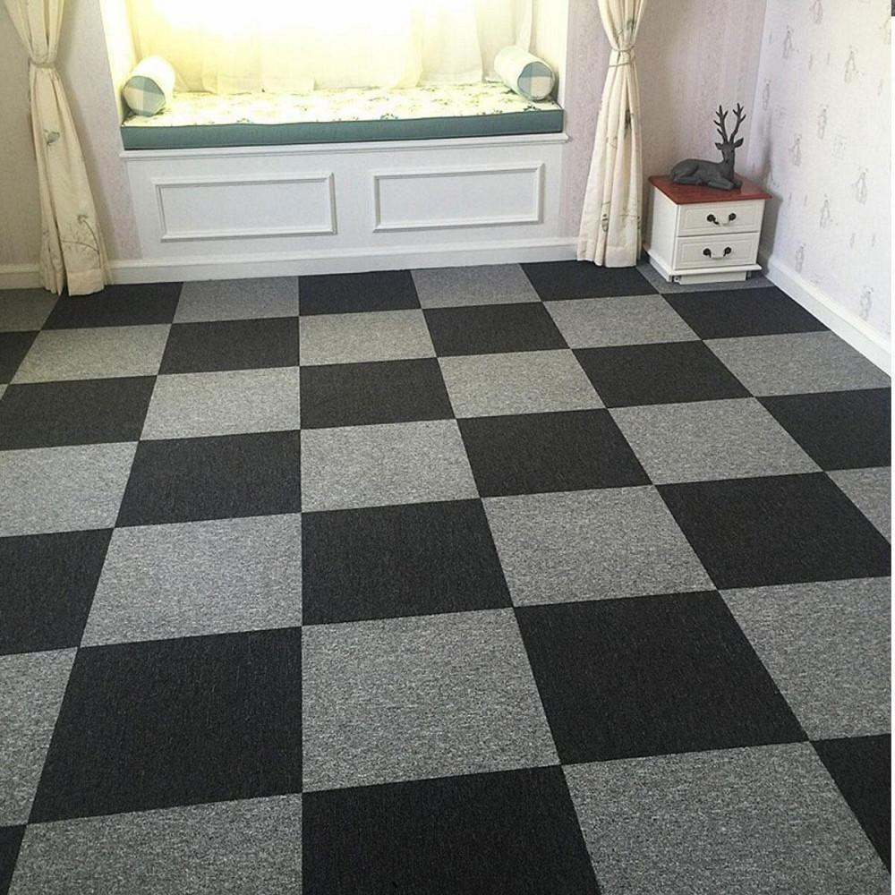 Чорна самоклеюча плитка під ковролін Київ - фото 6