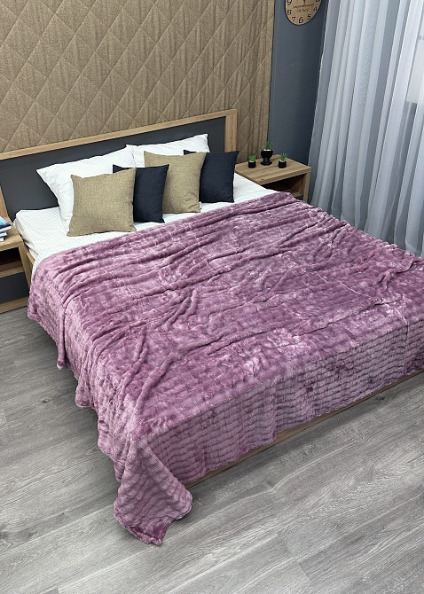 Плед-покривало 200х230 см (+-5см) Soft Night Ліловий (87-134) Київ - фото 4