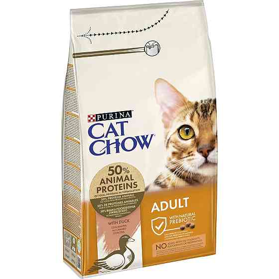 Сухой корм CAT CHOW Adult для взрослых кошек, с уткой, 1.5 кг Киев