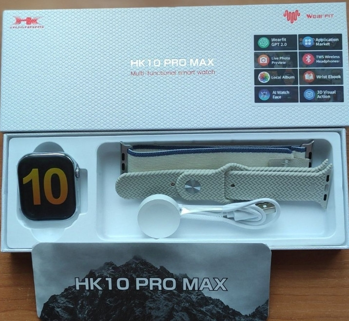 Смарт-годинник HK10 Pro Max Smart Watch Series 10 AMOLED (Серые) Киев - изображение 6