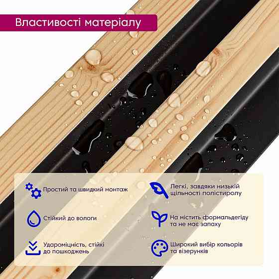 Рейка декоративная PS 2900х120х20мм Сосна з графитом SW-00002146 Днепр