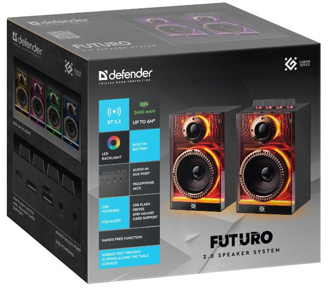 Акустика Defender Futuro, 20Вт Black (65087) (7166636) Київ - фото 7