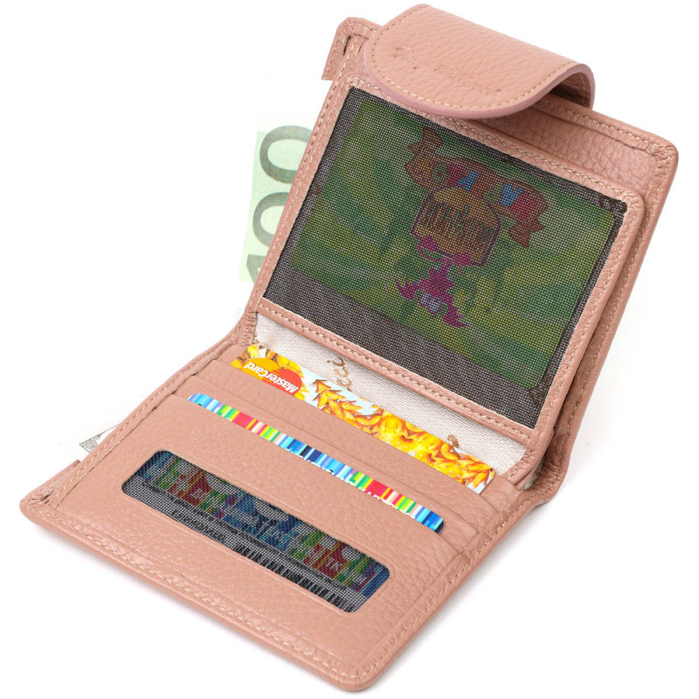 Красивий жіночий гаманець ніжного кольору з натуральної шкіри Tony Bellucci 22020 Бежевий Київ - фото 5