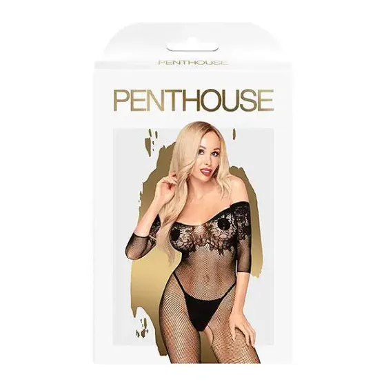 Бодістокінг з імітацією ліфа Penthouse - High Profile Black XL Львов