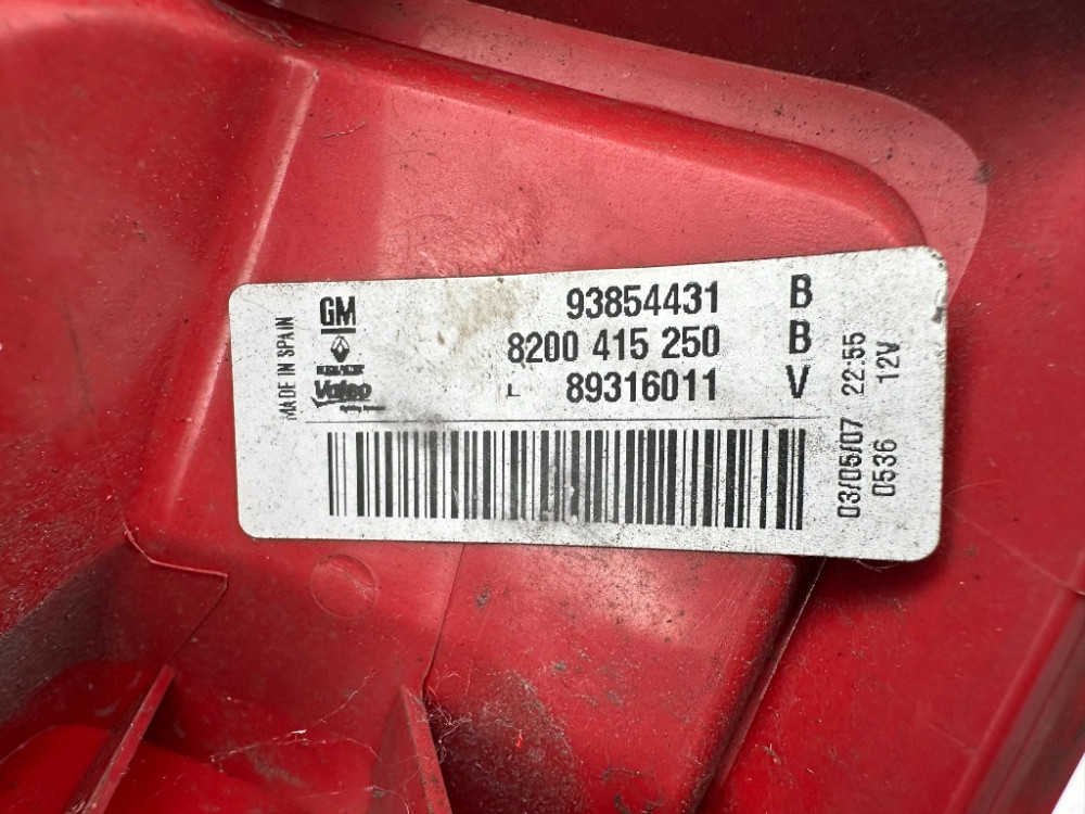 Ліхтар задній лівий Nissan Primastar 2007-2013 (8200415250) Ковель - изображение 5