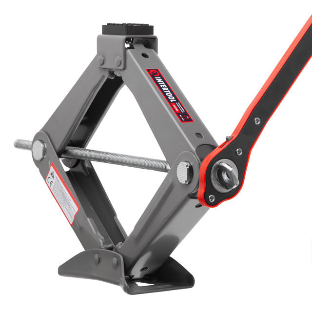 Домкрат механічний INTERTOOL GT0183, 1,5 т, з тріскачкою, гумовий упор, 90-370 мм, з висотою підйому до 370 мм Львів - фото 7