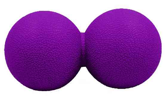 EasyFit Масажний м'ячик EasyFit TPR подвійний 12х6 см фіолетовий Київ