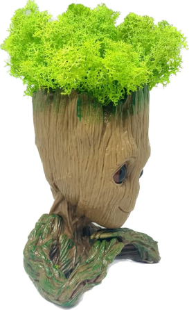Кашпо горшочек со стабилизированным мхом Грут Groot G3 Винница
