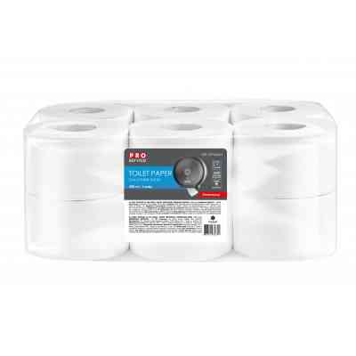 Туалетная бумага PRO service Standart для диспенсеров 1-слойная 200 м 12 рулонов (4823071636796) Винница
