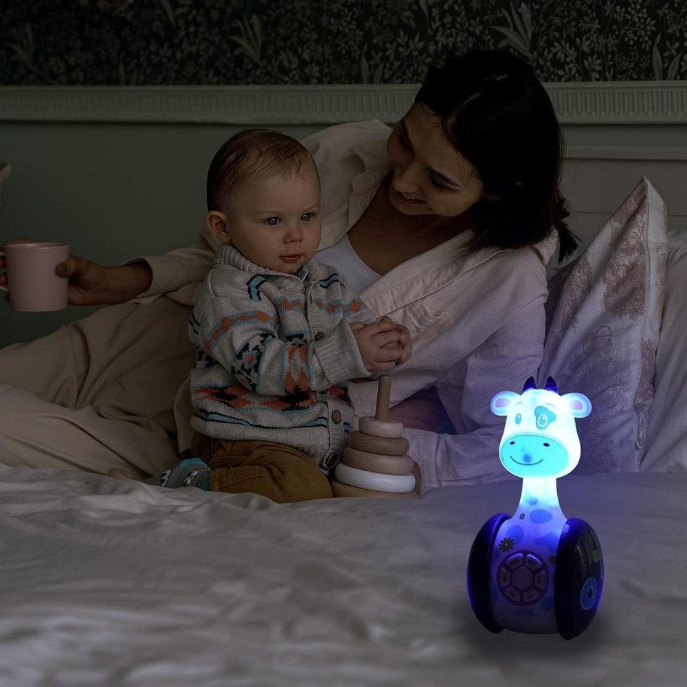 Іграшка музична інтерактивна Auptiouet мод.1 синя навчальна корова з музикою підсвічуванням розвивальна для дітей 1-4 роки Київ - фото 4