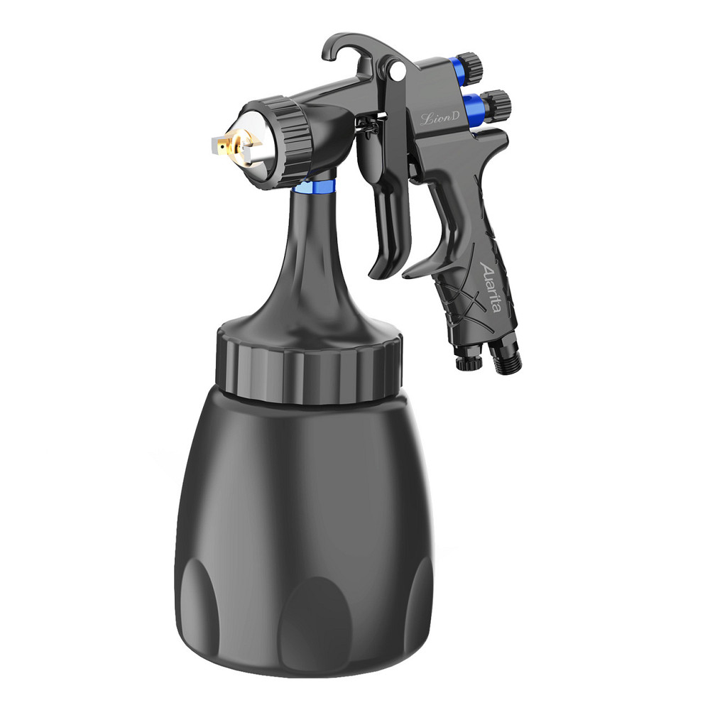 Пистолет окрасочный пневматический LVMP ниж.пласт.бачок 1000мл, форсунка-1,3мм AUARITA LION-D-1.3LM Одесса - изображение 1