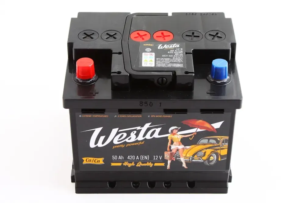 Аккумулят. батарея  50 Ач Westa Standart (гарантия 18 месяцев) Винница - изображение 2