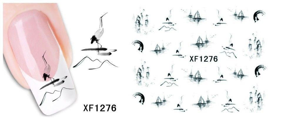 Наклейки на нігті чорні - розмір стікера 6*5см, інструкція по застосуванню є в описі товару Київ - фото 1
