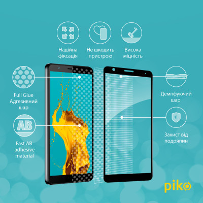 Стекло защитное Piko Full Glue ZTE Blade A31 Plus (1283126523120) Винница - изображение 4