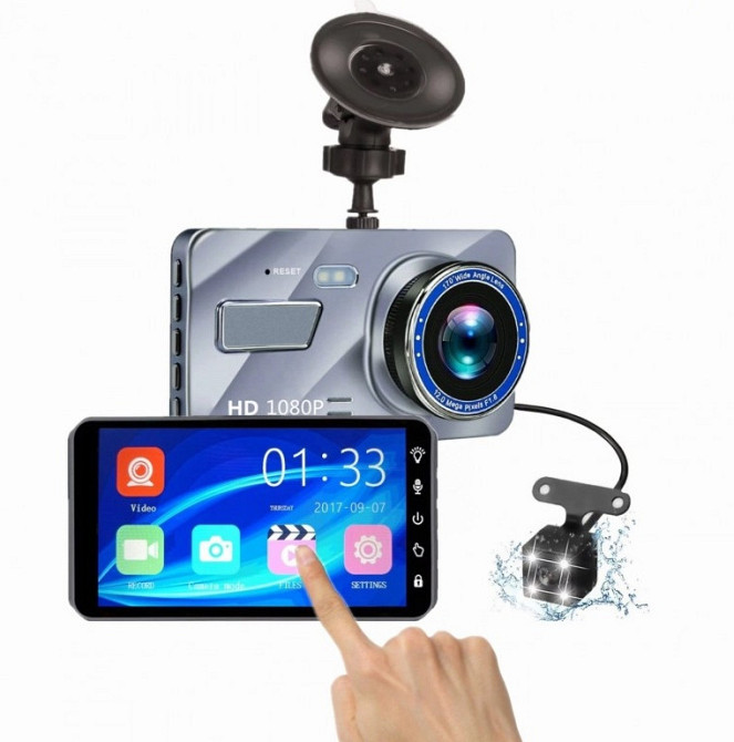 Автомобільний відеореєстратор DVR A-11TP (2 камери) Full HD Вінниця - фото 1