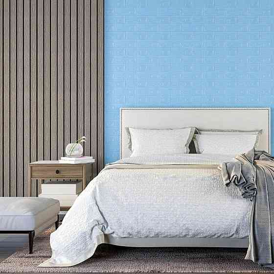 3D панель самоклеющаяся 700x770x5мм кирпич Голубой (005-5) SW-00000297 Днепр