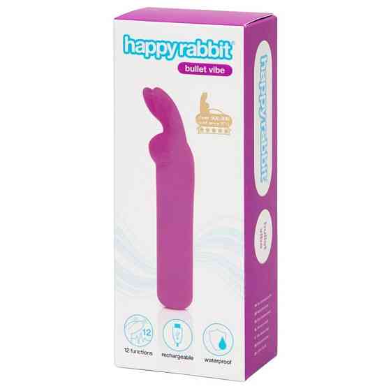 Міні вібратор Happy Rabbit Rechargeable Bullet Purple Sex Aura Київ
