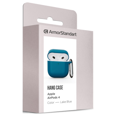 Чохол для навушників Armorstandart Hang Case для Apple AirPods 4 Lake Blue (ARM81281) Вінниця - фото 3