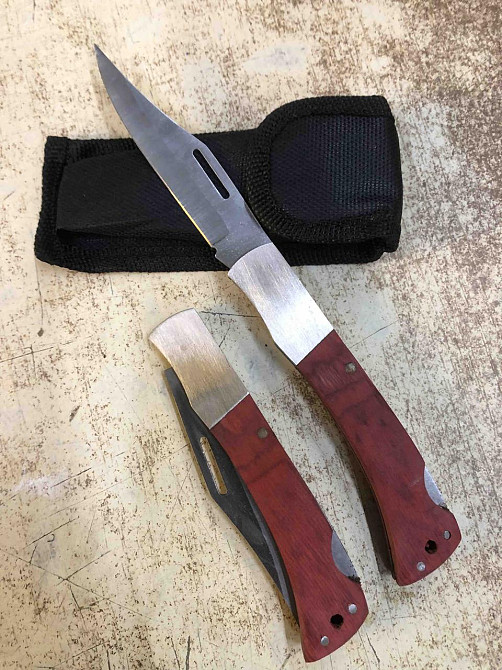 Ніж складаний з дерев'яною накладкою 195 mm ART-003B (240) Одеса - фото 1