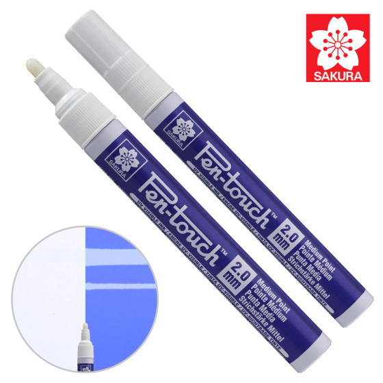 Маркер Pen-Touch Голубой ультрафиолетовый средний (MEDIUM) 2.0мм Sakura Киев