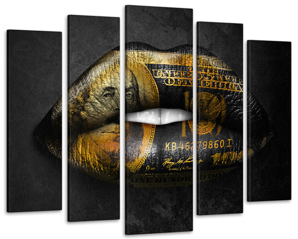 Модульна картина Губи Абстракція Art-276_5 ( 80х118см ) Київ - фото 1