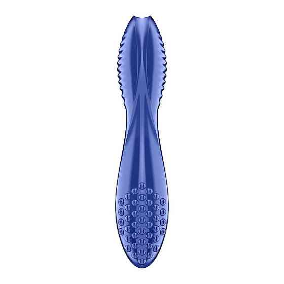 Двосторонній скляний дилдо Satisfyer Dazzling Crystal 2 Blue Sex Aura Київ