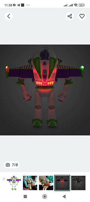 Інтерактивна фігурка Базз Лайтер Історія іграшок Disney Pixar.  ОРИГІНАЛ! Харків - фото 3