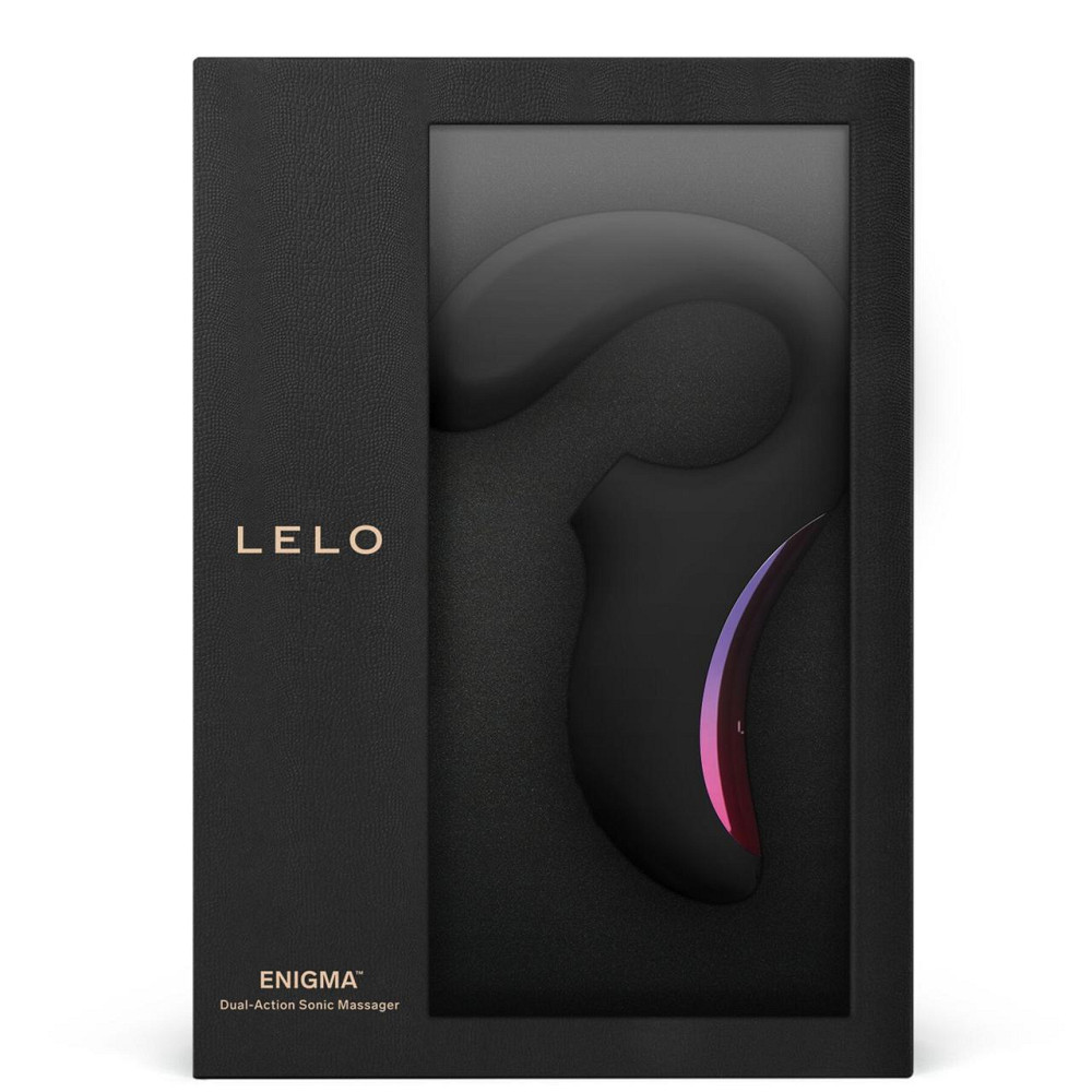 Кліторально-вагінальний звуковий стимулятор LELO Enigma Black Sex Aura Київ - фото 8