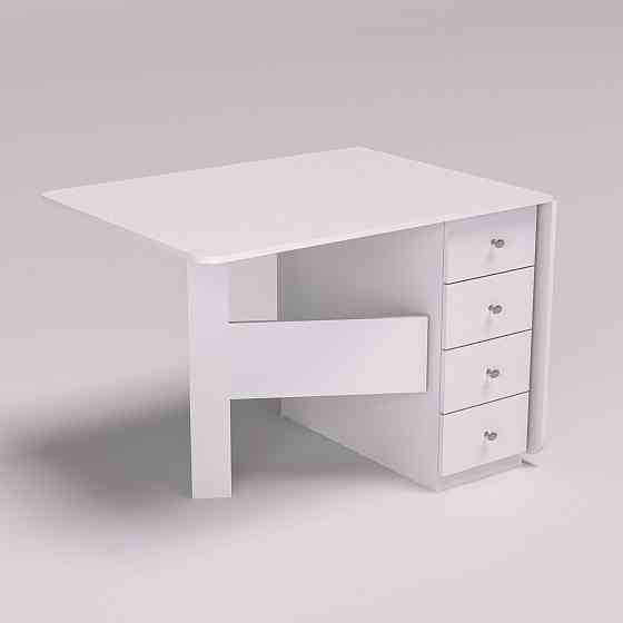 Стол-тумба №5 Комби, Белый, 380х800х750 Львов