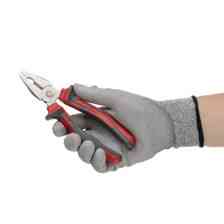 Плоскогубцы 200мм красно-серые ручки Мукачево