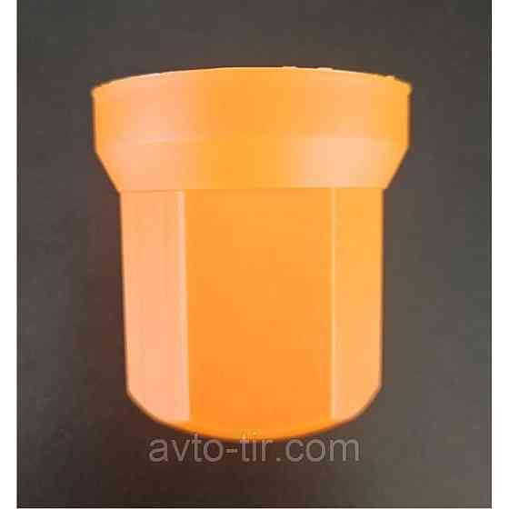 Ковпачок пластиковий на гайку колеса 32 мм помаранчевий високий Луцк
