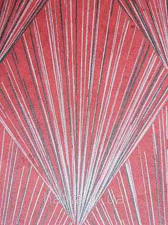 Шпалери вінілові на флізелін AS creation Metropolitan II геометрія сріблясті промені смуги на бордовому 3д Київ