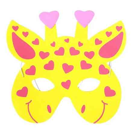 Дитяча маска Жираф one size жовто-рожевий Київ