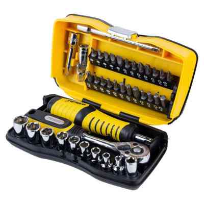 Набір інструментів Sigma насадок торцевих та біт 1/4" 39шт CrV (6003571) Вінниця